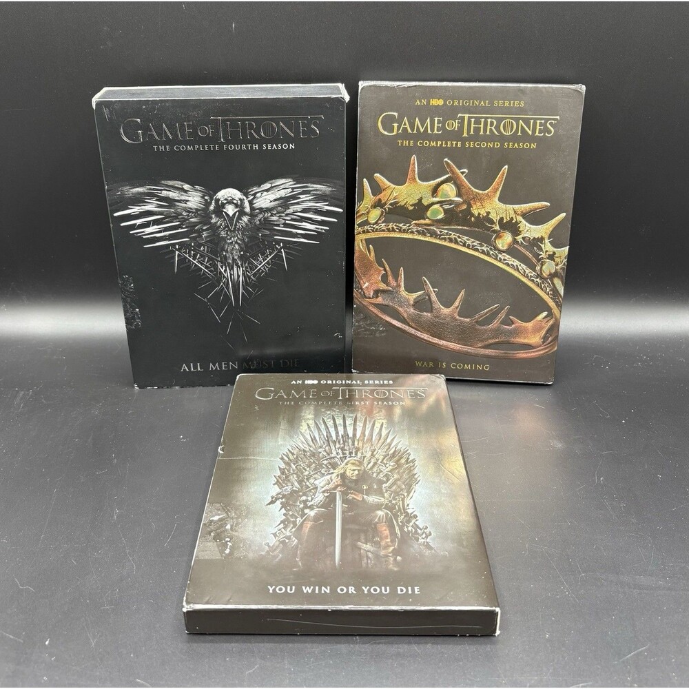 Game Of Thrones DVD Set Lot / Seasons 1 / 2 / 4 / Complete / Tested